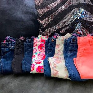8 Bundle Toddler Girl Children’s Place Jeans 4T